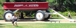 Yes, this is the world's largest Radio Flyer wagon.